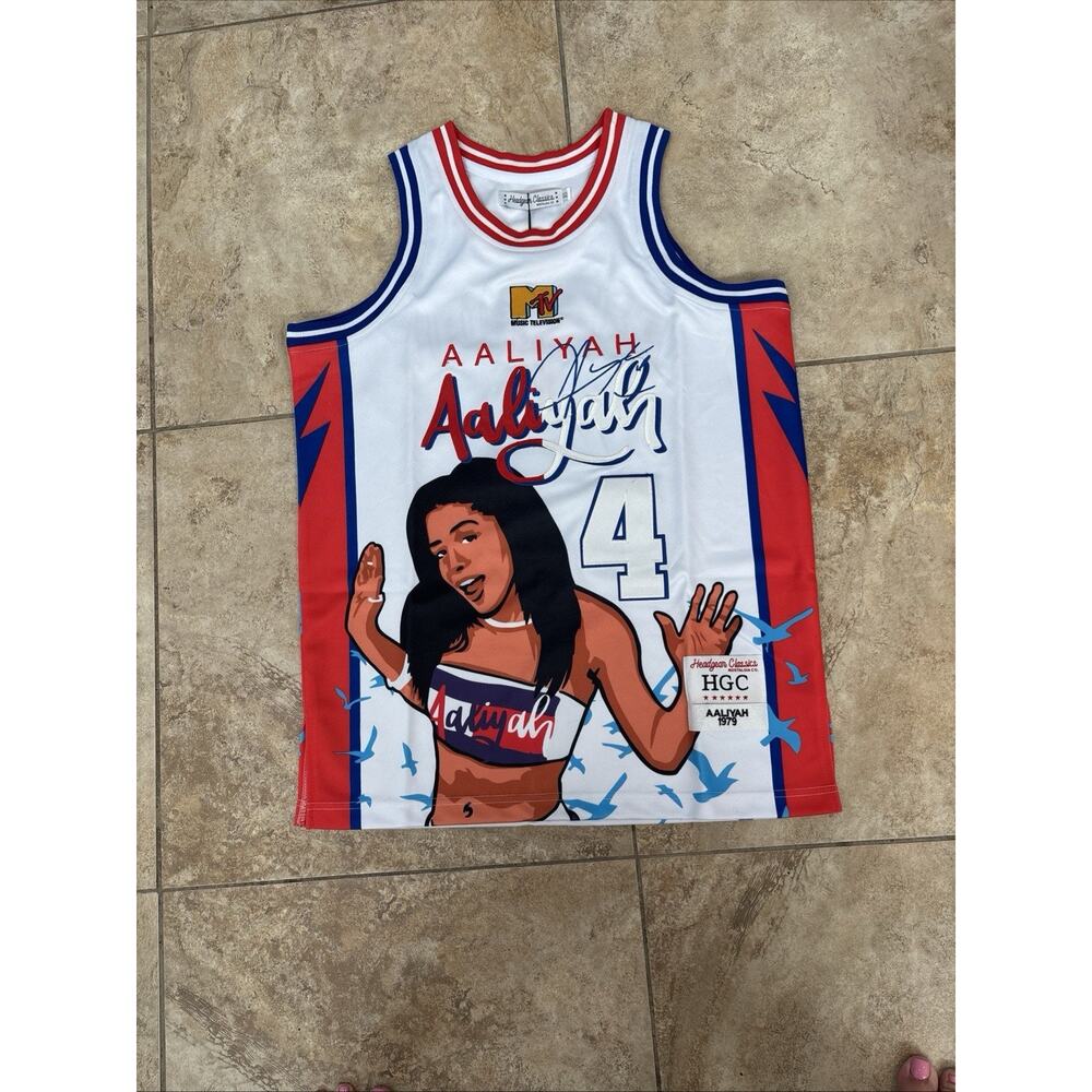 Headgear Classics Aaliyah MTV Basketball Jersey Sz XS Baby Girl NWT $120 MSRP